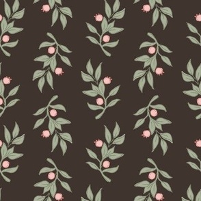 Clara | Black-Pink-Green | Cottage Berry Sprig