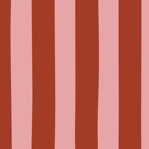 Circus Stripe, Red and Pink