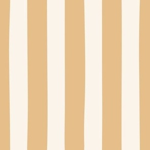 MEDIUM Circus Stripe, Warm Yellow, Beige and soft White