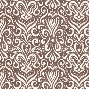 Curved Ornaments Dark Brown - Small