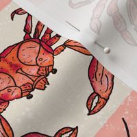 Crustaceans Pattern Pink