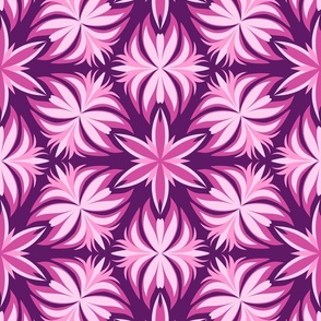 Magenta and pink kaleidoscope