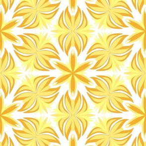 Yellow and white kaleidoscope