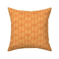 (S) Dopamine Boho Tribal Geometric Diamonds in vibrant tangerine orange