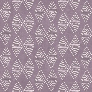 (S) Boho Tribal Geometric Diamonds in lavender lilac purple