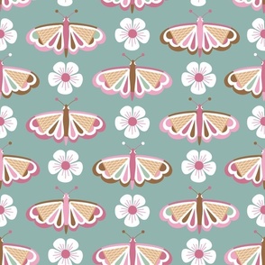 (L) Ice cream butterflies green