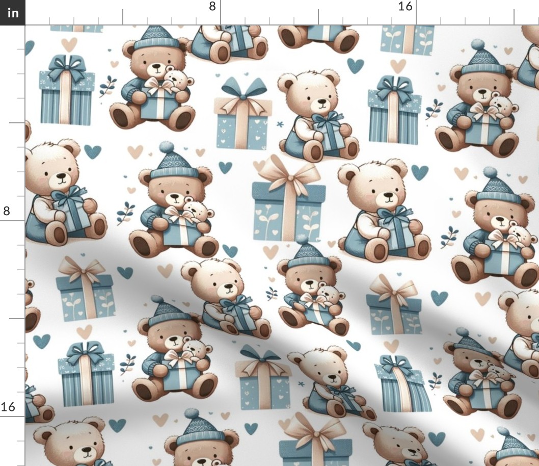 Small Teddy Bear Baby Boy Gifts Presents Nursery
