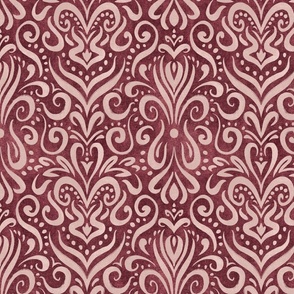 Curved Ornaments - Burgundy - Small