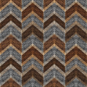 Textured brown, gray zigzag pattern.
