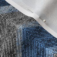 Textured blue, gray zigzag pattern.