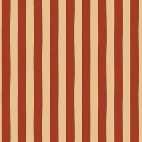 SMALL Circus Stripe Red and Gold