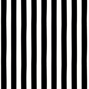 SMALL Black and White, Circus Stripe