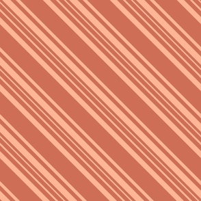Peach diagonal stripes
