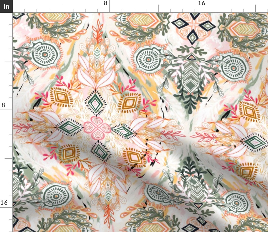Wonderland in Spring Custom Edit with Forest Green - large print