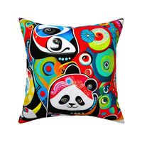 pandas abstract boho style L