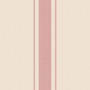 Stripes with Linen Texture Rosy Brown Beige