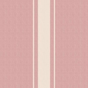 Stripes with Linen Texture Rosy Brown Beige