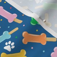 Dog Popsicles - Pawsicles - blue - Summer Dog Bone Pops - LAD24