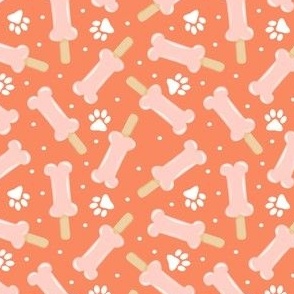 (small scale) Dog Popsicles - Pawsicles - sherbet - Summer Dog Bone Pops - LAD24