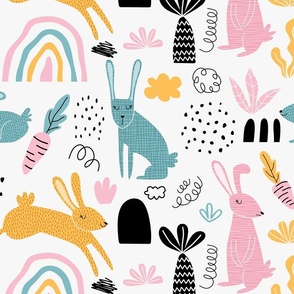 Pastel Boho Bunny Design