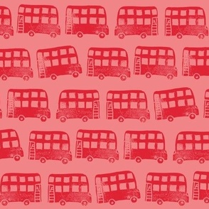 Double Decker London Bus red