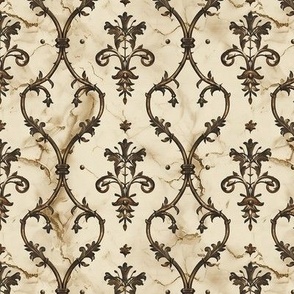 Brown and Tan Western Flair Wallpaper Pattern Design 