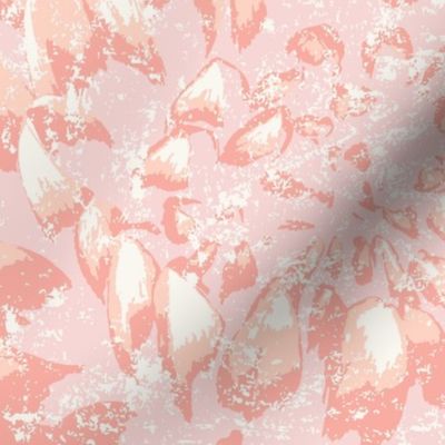 Gentilly Tonal and Textured Peach Botanical Abstract 