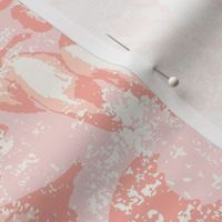 Gentilly Tonal and Textured Peach Botanical Abstract 
