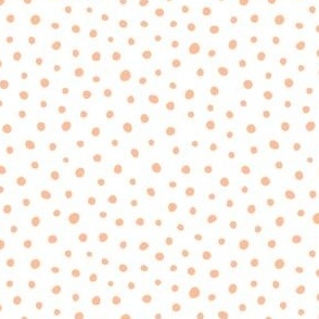 (S) Modern Boho Freehand Dots in Peach Fuzz