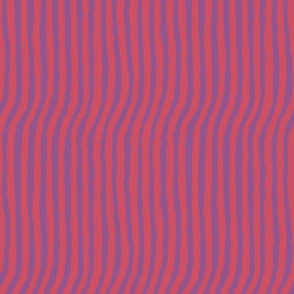 Curved pink and purple playful stripes