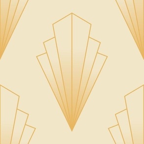 Light Gold Art Deco Diamond | Large