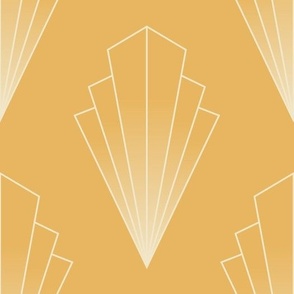 Golden Yellow Art Deco Diamond | Large