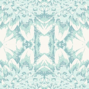 Gentilly Tonal and Textured Pale Aqua Botanical Abstract 