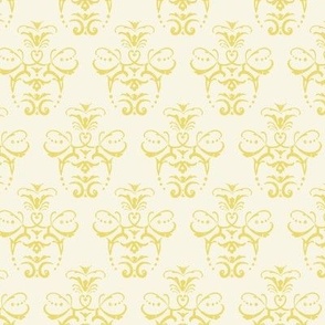 Damask Delight - gold - Large (L) Scale - elegant, classic, royal, sophisticated, traditional, timeless