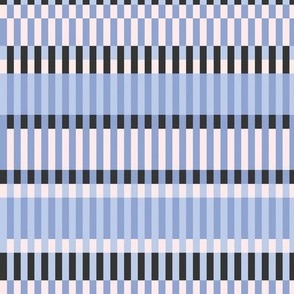 Retro Mod Striped Pattern in Muted Blue Colors