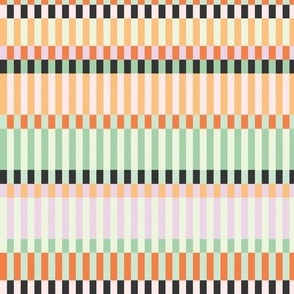 Retro Mod Striped Pattern in Vibrant Graphic Colors