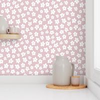 Small // Hayden: Minimalist Daisy Flower - Light Lilac Pink