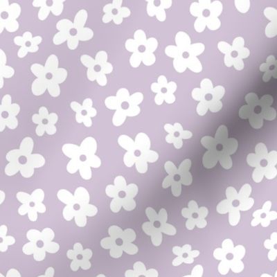 Small // Hayden: Minimalist Daisy Flower- Lavender Purple