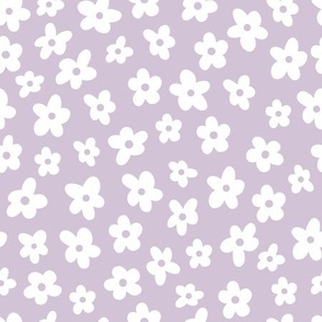 Small // Hayden: Minimalist Daisy Flower- Lavender Purple