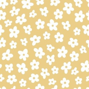 Small // Hayden: Minimalist Daisy Flower - Sundress Yellow