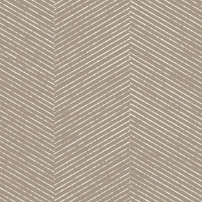 hand drawn textured twill weave - creamy white_ khaki brown - stripes