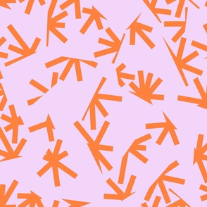 Vibrant Geometric Starburst Pattern in Retro Tones