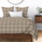 houndstooth_weave - grey brown_ pale grey chalk - hand drawn textured geometric plaid