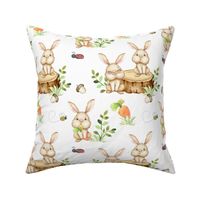 Woodland Animals Bunny Rabbit Ladybug Bee Baby Nursery 