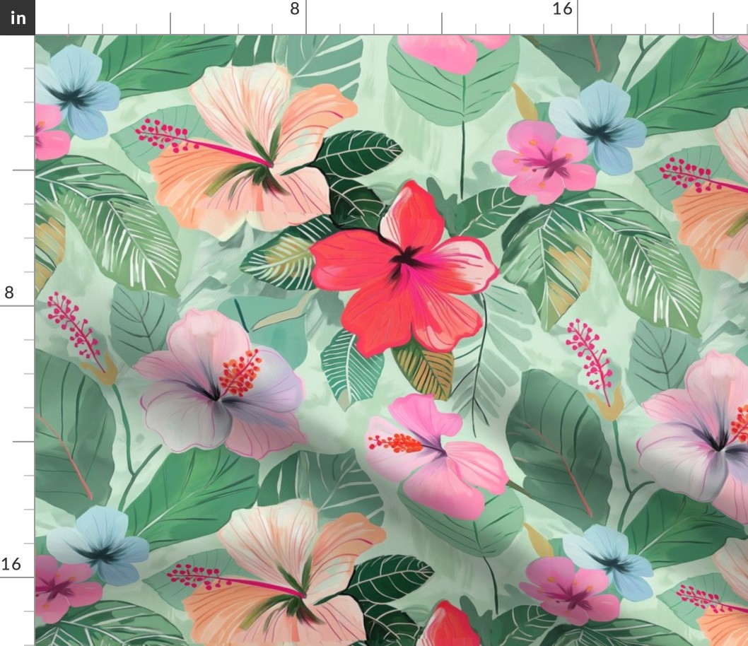 Hibiscus Hana Shirt Print