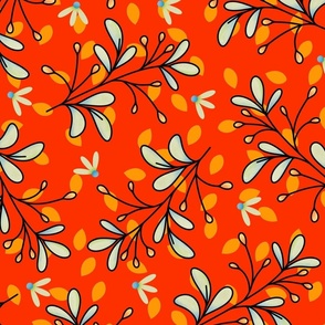 Red/Orange Daisy Petal