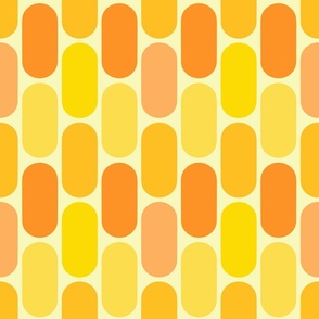 70s retro yellow and orange  aesthetic 