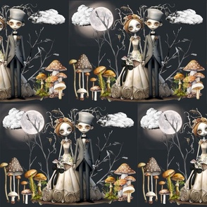 Weird mushroom wedding