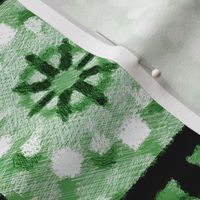 Textured Green Mandala Squares