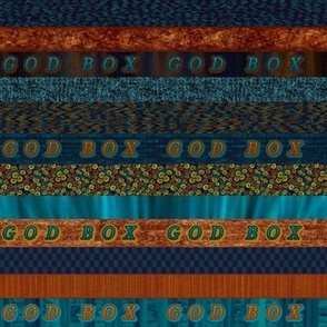 Blue and Brown  God Box Stripes